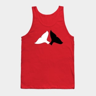 Ying and Yang Whale tails Tank Top